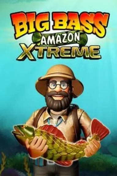 Ο ψαράς κρατά ένα μεγάλο ψάρι, Big Bass Amazon Xtreme